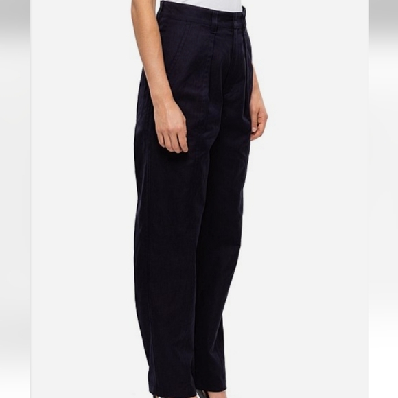 Isabel Marant Ketzia High Rise Pant Linen Organic Cotton Navy 36/4